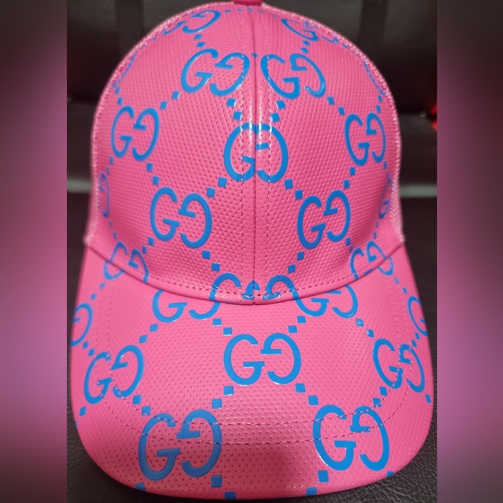Pink Gucci Hat, Small (57)